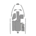 2015-2017 Malibu 23 LSV EVA Foam Faux Teak Boat Deck MatteMarine Flooring Marine Boat Decking Carpet Leaf Yacht Vehicle Pad - HJDECK