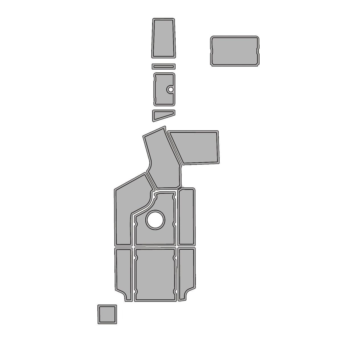 2015 Centurion SV233 EVA Foam Faux Teak Boat Deck MatteMarine Flooring Marine Boat Decking Carpet Leaf Yacht Vehicle Pad - HJDECK