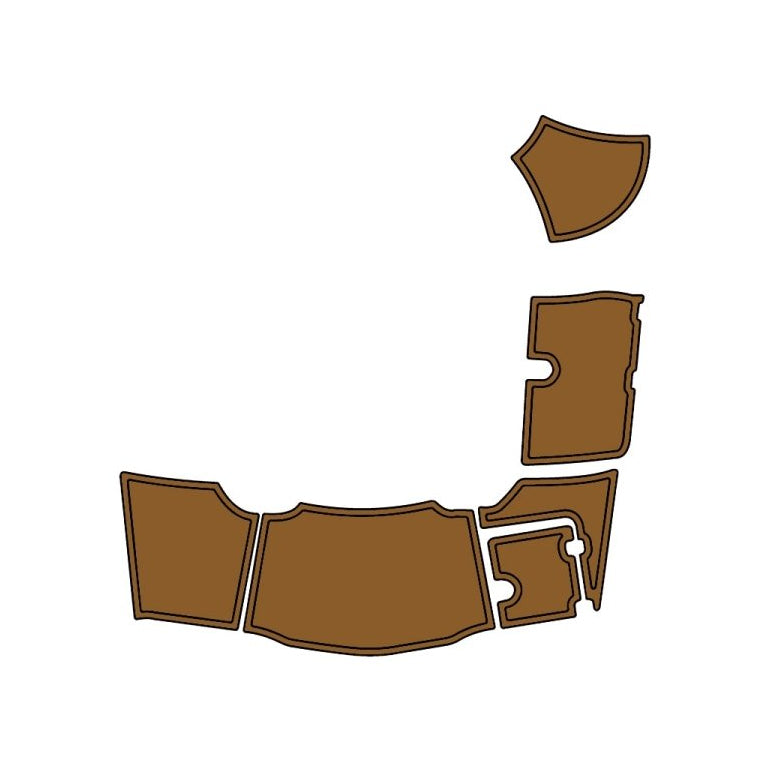 2015 Chaparral 246 SSI EVA Foam Faux Teak Boat Deck MatteMarine Flooring Marine Boat Decking Carpet Leaf Yacht Vehicle Pad - HJDECK