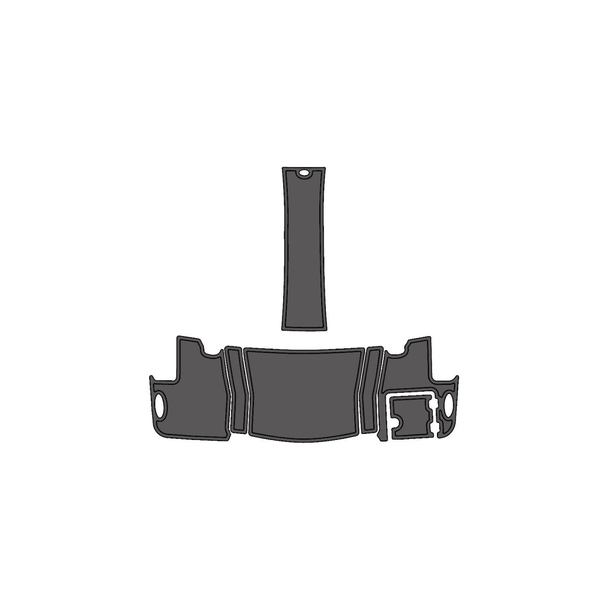 2015 Chaparral 257 SSX EVA Foam Faux Teak Boat Deck MatteMarine Flooring Marine Boat Decking Carpet Leaf Yacht Vehicle Pad - HJDECK