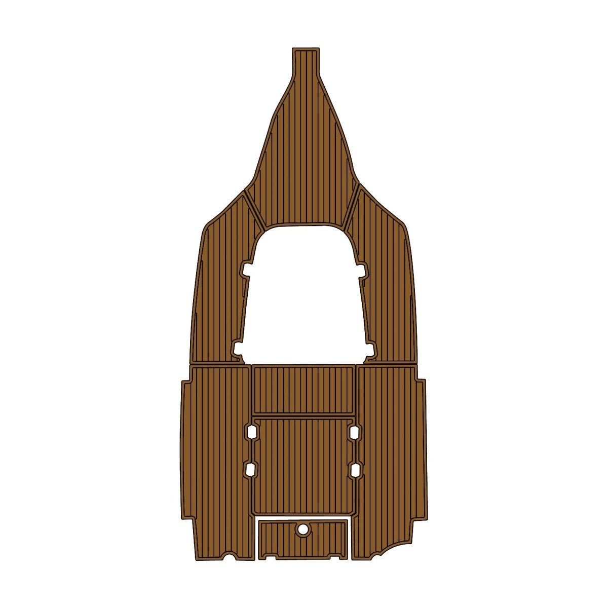 2015 Tidewater 220 EVA Foam Faux Teak Boat Deck MatteMarine Flooring Marine Boat Decking Carpet Leaf Yacht Vehicle Pad - HJDECK