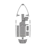 2016-2018 MALIBU 25 LSV EVA Foam Faux Teak Boat Deck MatteMarine Flooring Marine Boat Decking Carpet Leaf Yacht Vehicle Pad - HJDECK