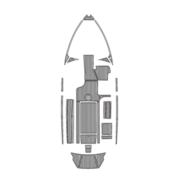2016-2018 MALIBU 25 LSV EVA Foam Faux Teak Boat Deck MatteMarine Flooring Marine Boat Decking Carpet Leaf Yacht Vehicle Pad - HJDECK
