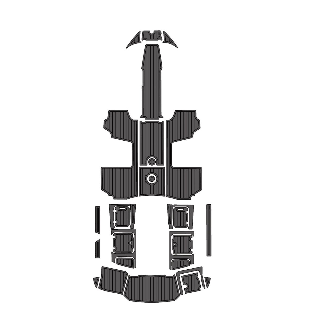 2016 CHAPARRAL H2O EVA Foam Faux Teak Boat Deck MatteMarine Flooring Marine Boat Decking Carpet Leaf Yacht Vehicle Pad - HJDECK