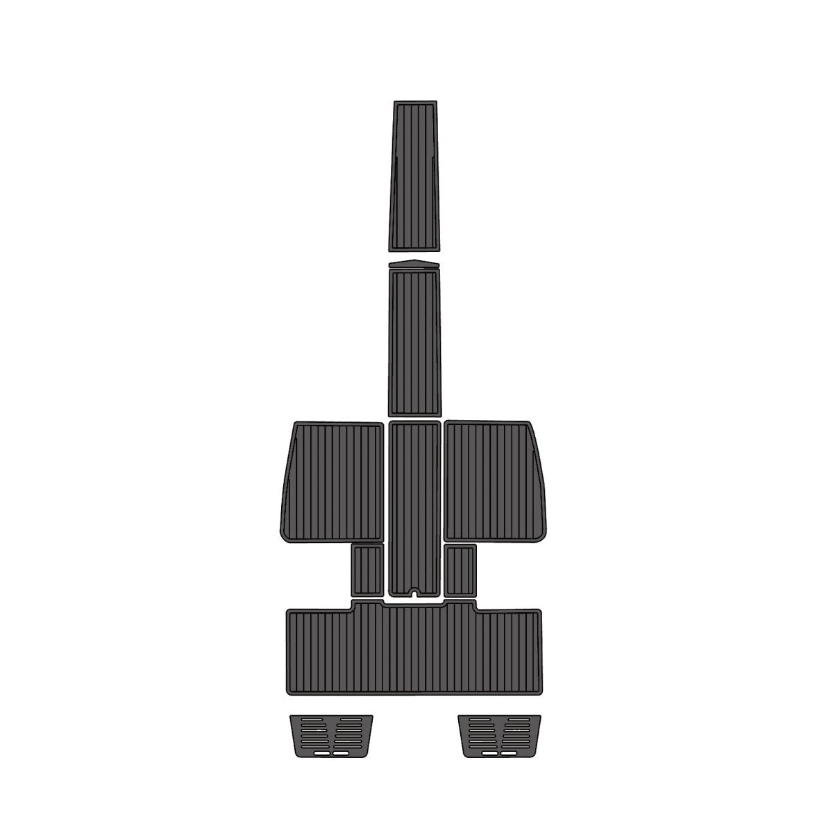 2016 COBRA 260 VENOM EVA Foam Faux Teak Boat Deck MatteMarine Flooring Marine Boat Decking Carpet Leaf Yacht Vehicle Pad - HJDECK