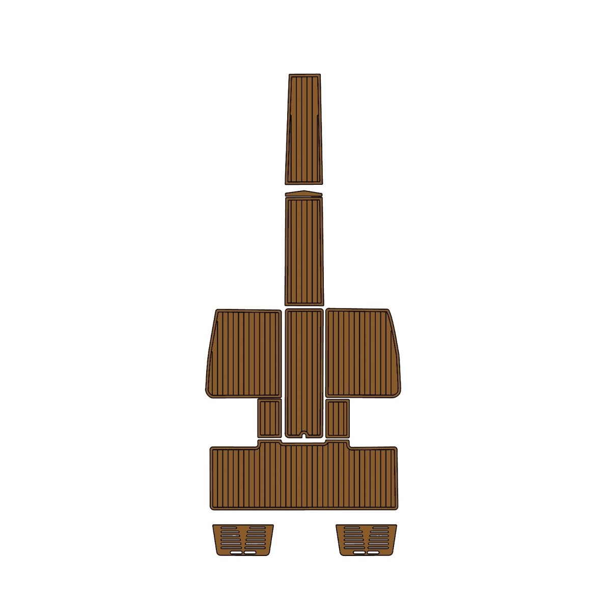 2016 COBRA 260 VENOM EVA Foam Faux Teak Boat Deck MatteMarine Flooring Marine Boat Decking Carpet Leaf Yacht Vehicle Pad - HJDECK