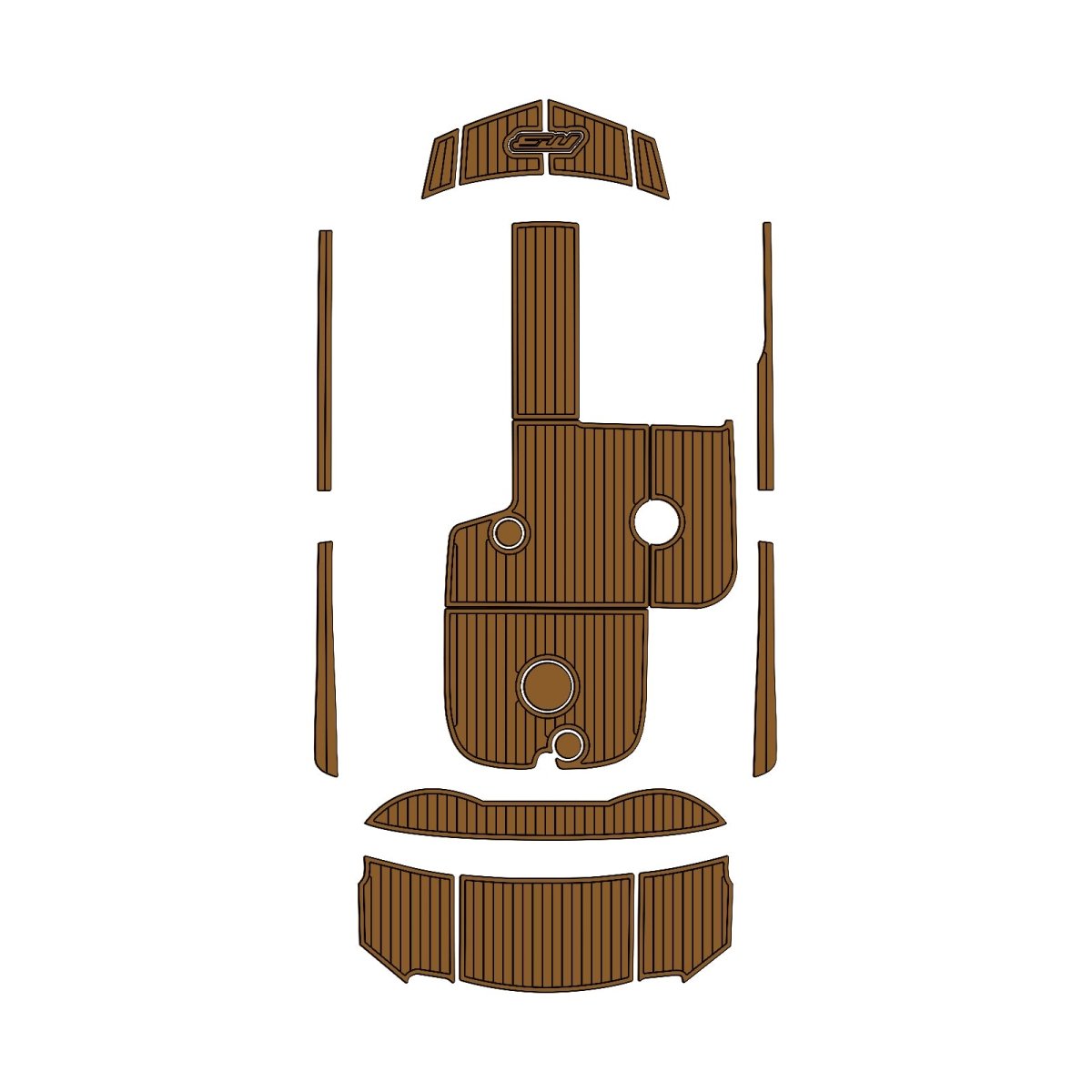 ２０１６　ＭＢ　Ｂ５２　２１ EVA Foam Faux Teak Boat Deck MatteMarine Flooring Marine Boat Decking Carpet Leaf Yacht Vehicle Pad - HJDECK