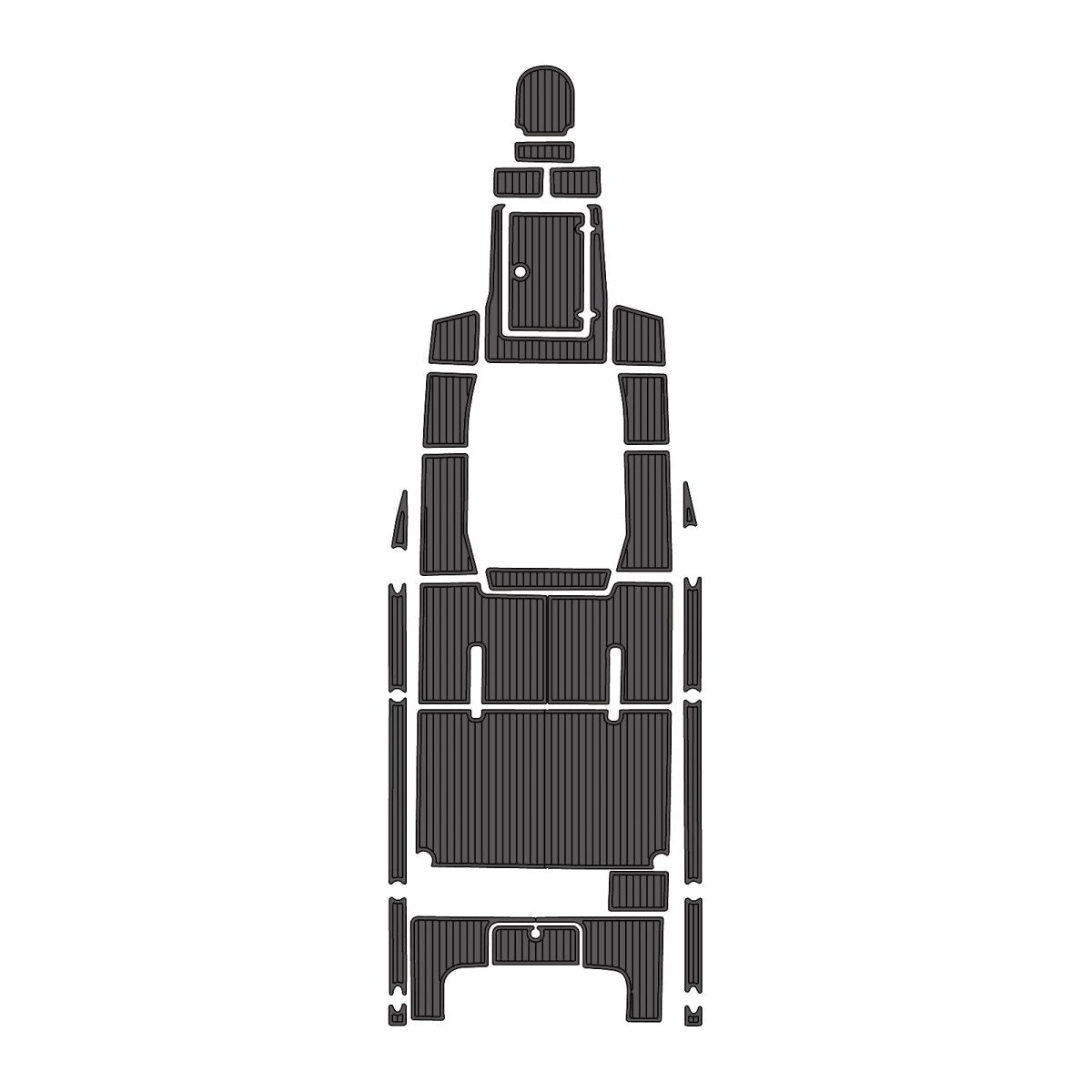 2016 Renegade 32 CC EVA Foam Faux Teak Boat Deck MatteMarine Flooring Marine Boat Decking Carpet Leaf Yacht Vehicle Pad - HJDECK