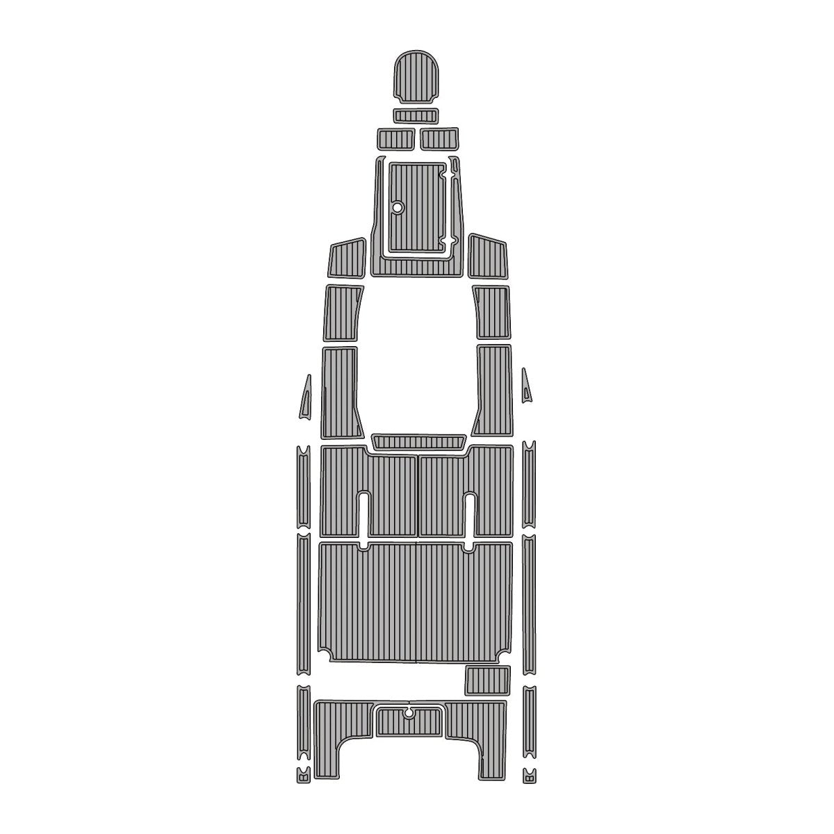2016 Renegade 32 CC EVA Foam Faux Teak Boat Deck MatteMarine Flooring Marine Boat Decking Carpet Leaf Yacht Vehicle Pad - HJDECK