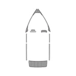 2016 Sanger 237 EVA Foam Faux Teak Boat Deck MatteMarine Flooring Marine Boat Decking Carpet Leaf Yacht Vehicle Pad - HJDECK