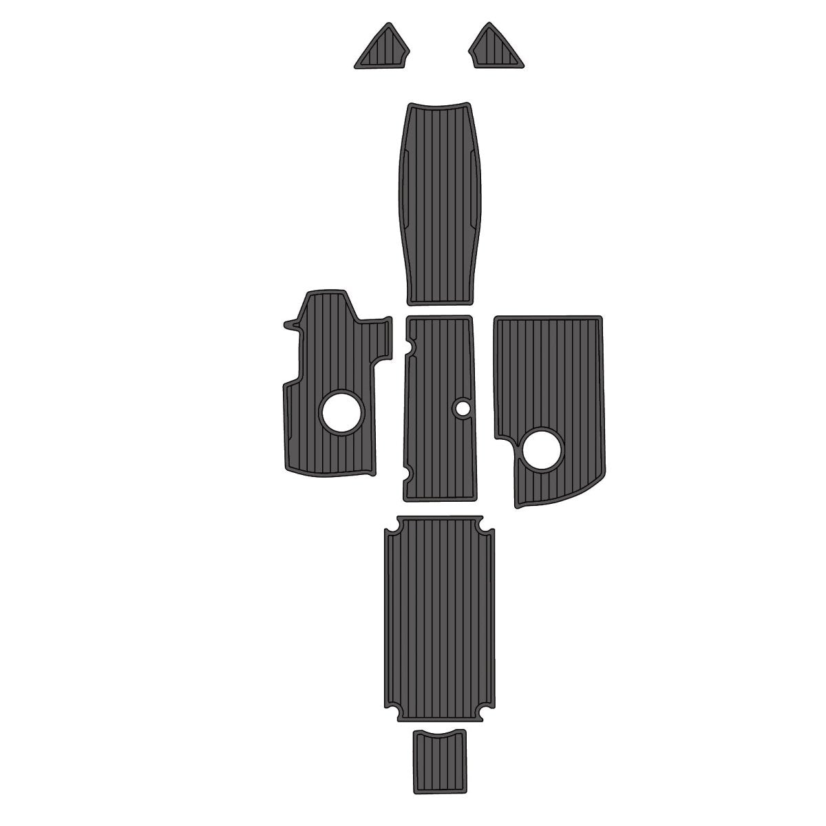 2016 Yamaha AR240 EVA Foam Faux Teak Boat Deck MatteMarine Flooring Marine Boat Decking Carpet Leaf Yacht Vehicle Pad - HJDECK