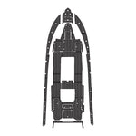 2016 Yellowfin Offshore 39 EVA Foam Faux Teak Boat Deck MatteMarine Flooring Marine Boat Decking Carpet Leaf Yacht Vehicle Pad - HJDECK