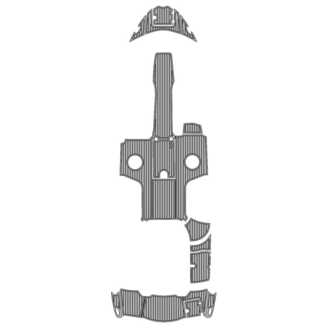 2017 Chaparral 246 Surf EVA Foam Faux Teak Boat Deck MatteMarine Flooring Marine Boat Decking Carpet Leaf Yacht Vehicle Pad - HJDECK