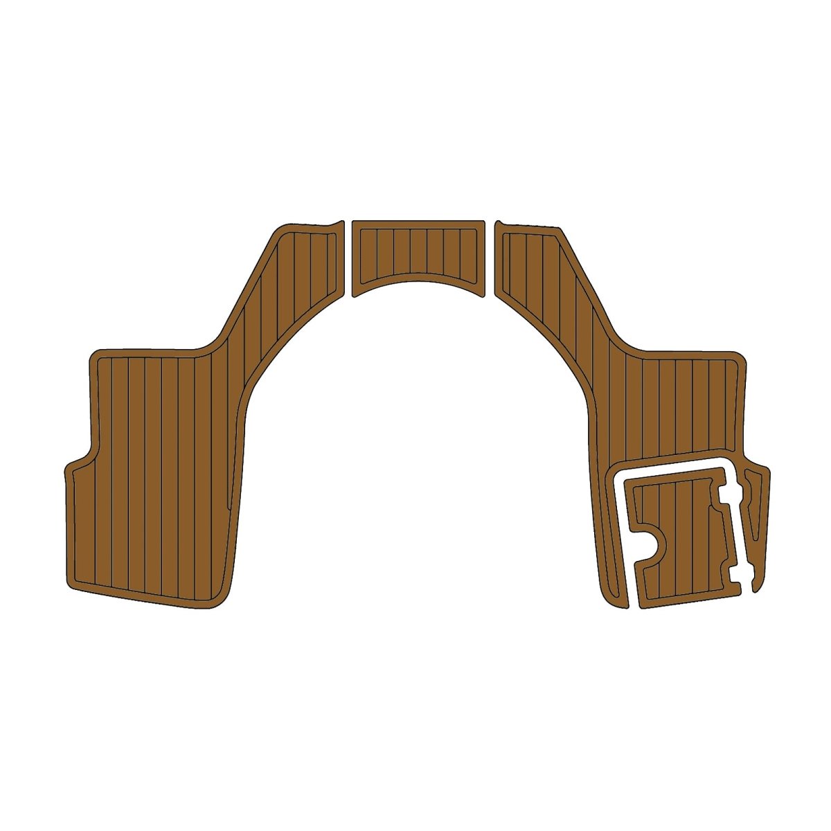 2017 CHAPARRAL SUNCOAST EVA Foam Faux Teak Boat Deck MatteMarine Flooring Marine Boat Decking Carpet Leaf Yacht Vehicle Pad - HJDECK