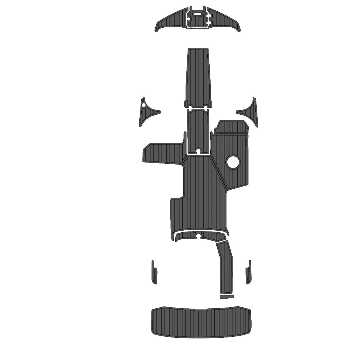 2017 REGAL 22 FASDECK EVA Foam Faux Teak Boat Deck MatteMarine Flooring Marine Boat Decking Carpet Leaf Yacht Vehicle Pad - HJDECK