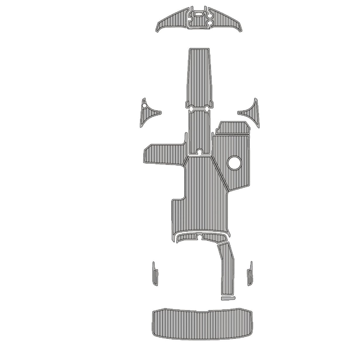 2017 REGAL 22 FASDECK EVA Foam Faux Teak Boat Deck MatteMarine Flooring Marine Boat Decking Carpet Leaf Yacht Vehicle Pad - HJDECK