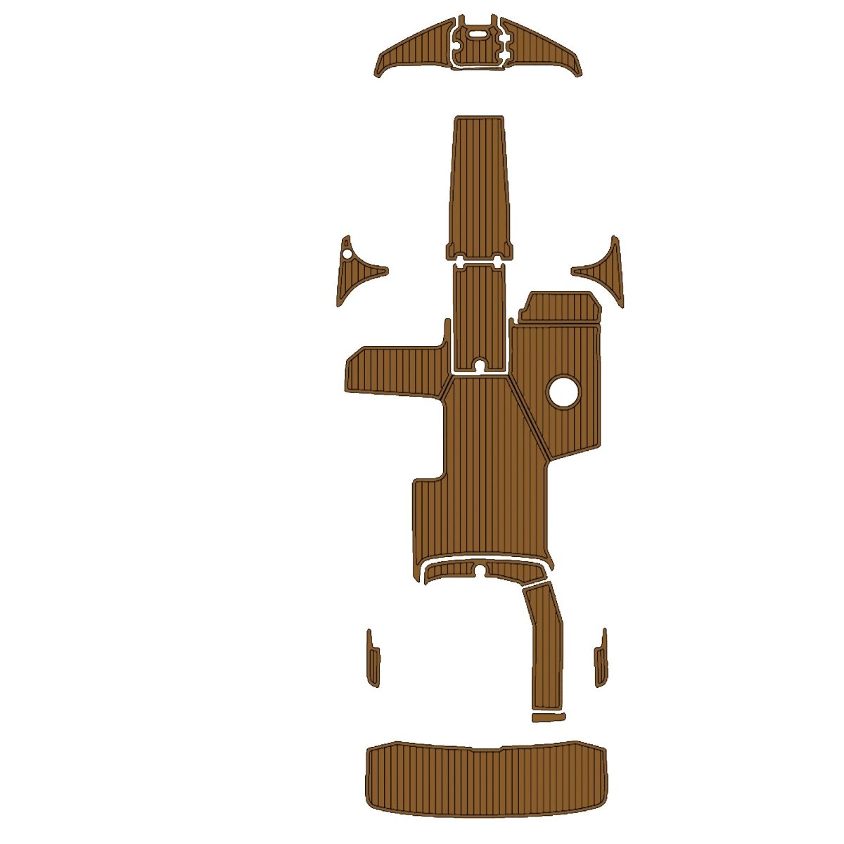 2017 REGAL 22 FASDECK EVA Foam Faux Teak Boat Deck MatteMarine Flooring Marine Boat Decking Carpet Leaf Yacht Vehicle Pad - HJDECK