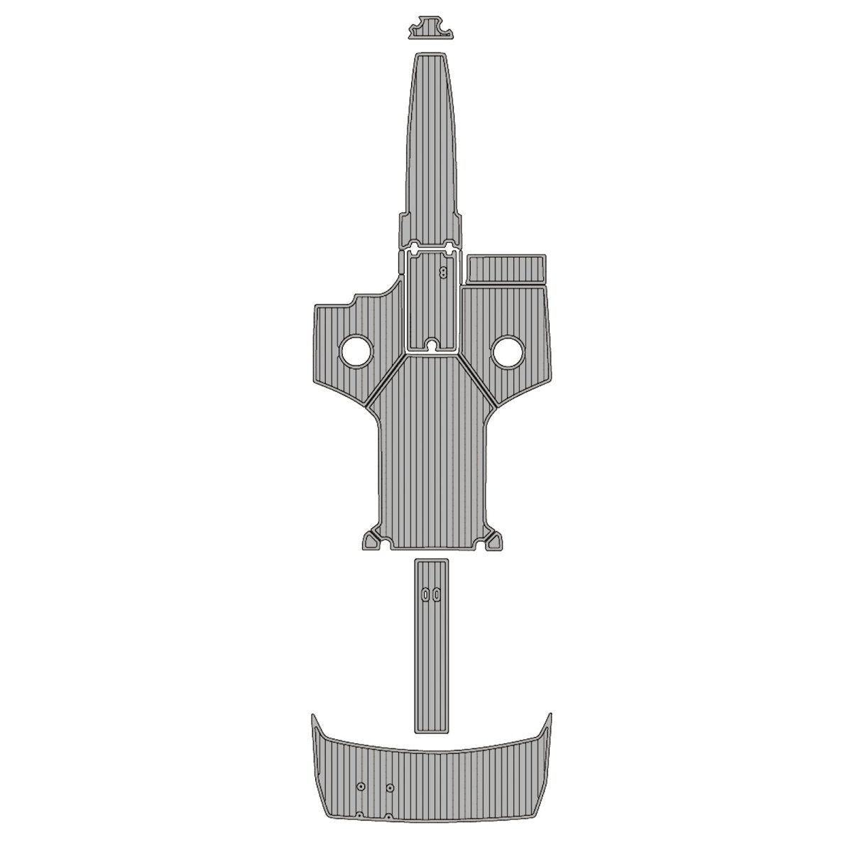 2017 REGAL 2500 RX SURF EVA Foam Faux Teak Boat Deck MatteMarine Flooring Marine Boat Decking Carpet Leaf Yacht Vehicle Pad - HJDECK