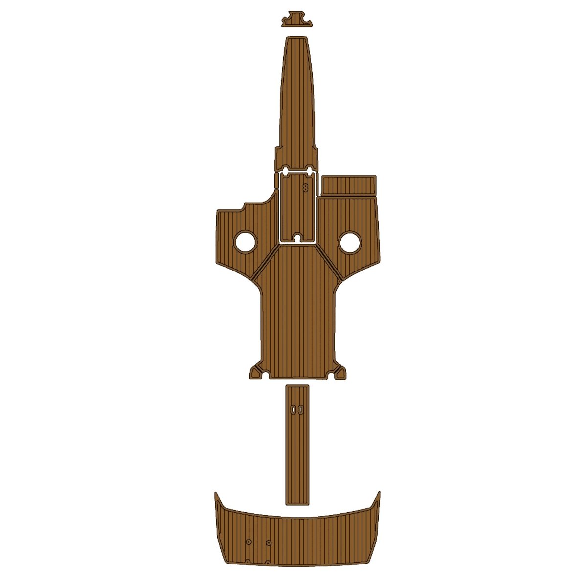 2017 REGAL 2500 RX SURF EVA Foam Faux Teak Boat Deck MatteMarine Flooring Marine Boat Decking Carpet Leaf Yacht Vehicle Pad - HJDECK