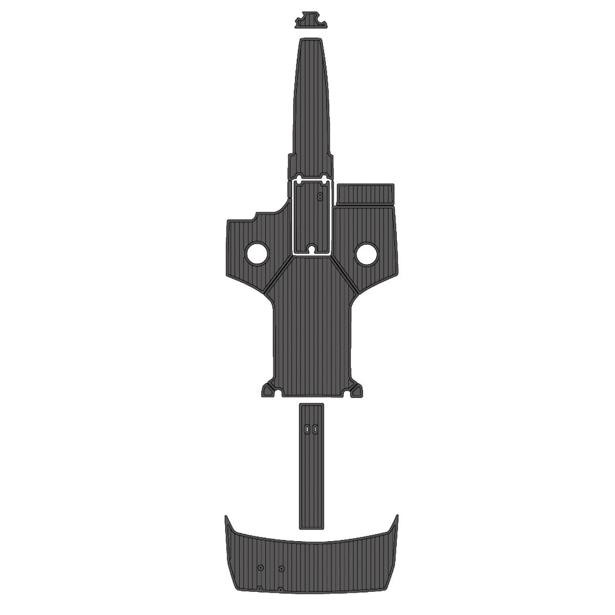 2017 REGAL 2500 RX SURF EVA Foam Faux Teak Boat Deck MatteMarine Flooring Marine Boat Decking Carpet Leaf Yacht Vehicle Pad - HJDECK