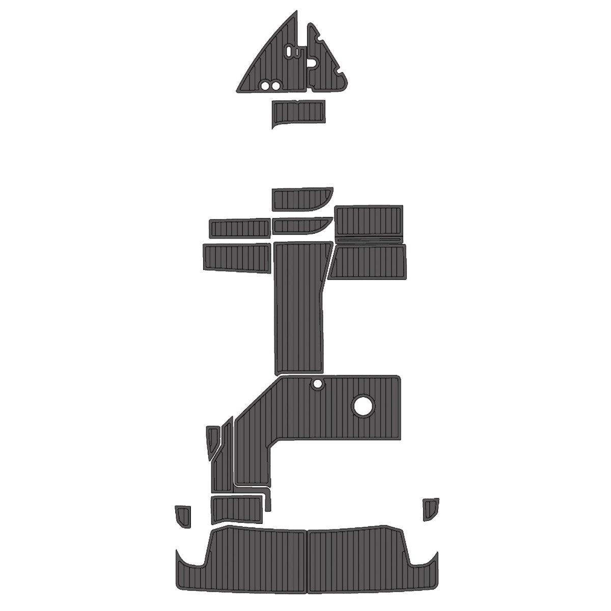 2017 REGAL 26 EXPRESS EVA Foam Faux Teak Boat Deck MatteMarine Flooring Marine Boat Decking Carpet Leaf Yacht Vehicle Pad - HJDECK