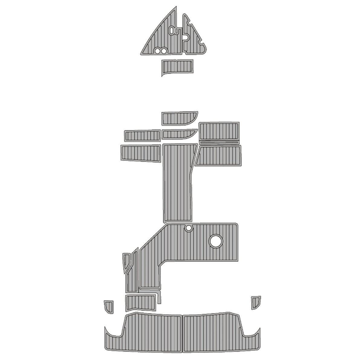 2017 REGAL 26 EXPRESS EVA Foam Faux Teak Boat Deck MatteMarine Flooring Marine Boat Decking Carpet Leaf Yacht Vehicle Pad - HJDECK