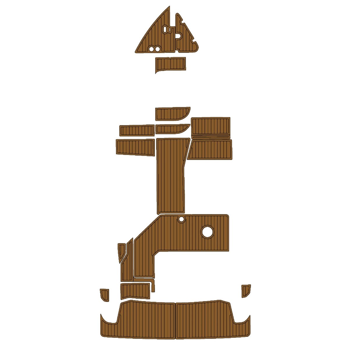 2017 REGAL 26 EXPRESS EVA Foam Faux Teak Boat Deck MatteMarine Flooring Marine Boat Decking Carpet Leaf Yacht Vehicle Pad - HJDECK