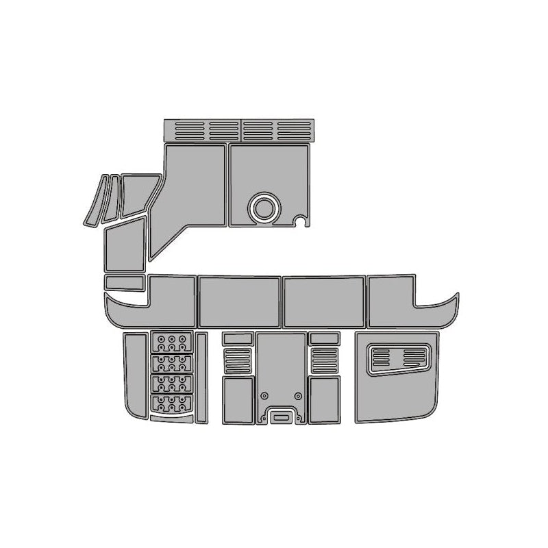 2017 SEA RAY 400 EVA Foam Faux Teak Boat Deck MatteMarine Flooring Marine Boat Decking Carpet Leaf Yacht Vehicle Pad - HJDECK