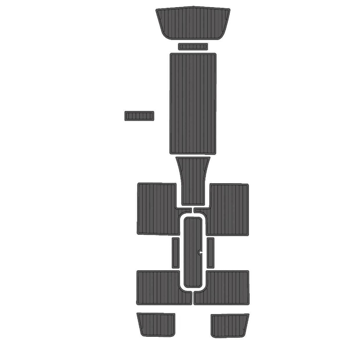 2017 SHOCKWAVE 22 DECK EVA Foam Faux Teak Boat Deck MatteMarine Flooring Marine Boat Decking Carpet Leaf Yacht Vehicle Pad - HJDECK