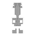 2017 TAHITI OFFSHORE 21 INBOARD VERSION 1 EVA Foam Faux Teak Boat Deck MatteMarine Flooring Marine Boat Decking Carpet Leaf Yacht Vehicle Pad - HJDECK