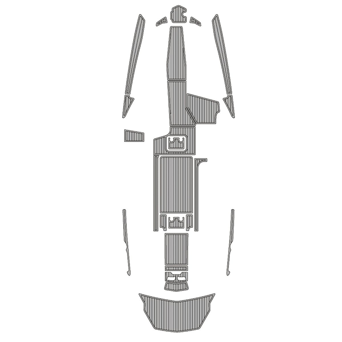 2018-2019 Malibu M235 EVA Foam Faux Teak Boat Deck MatteMarine Flooring Marine Boat Decking Carpet Leaf Yacht Vehicle Pad - HJDECK