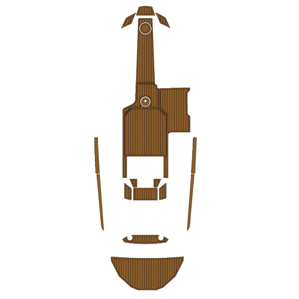 2018 MOOMBA MONDO EVA Foam Faux Teak Boat Deck MatteMarine Flooring Marine Boat Decking Carpet Leaf Yacht Vehicle Pad - HJDECK