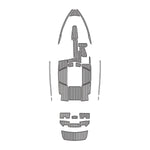 2019 Malibu TXi(Open Bow) EVA Foam Faux Teak Boat Deck MatteMarine Flooring Marine Boat Decking Carpet Leaf Yacht Vehicle Pad - HJDECK