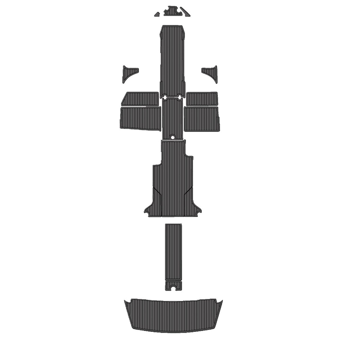 2019 Regal LS4 Surf EVA Foam Faux Teak Boat Deck MatteMarine Flooring Marine Boat Decking Carpet Leaf Yacht Vehicle Pad - HJDECK