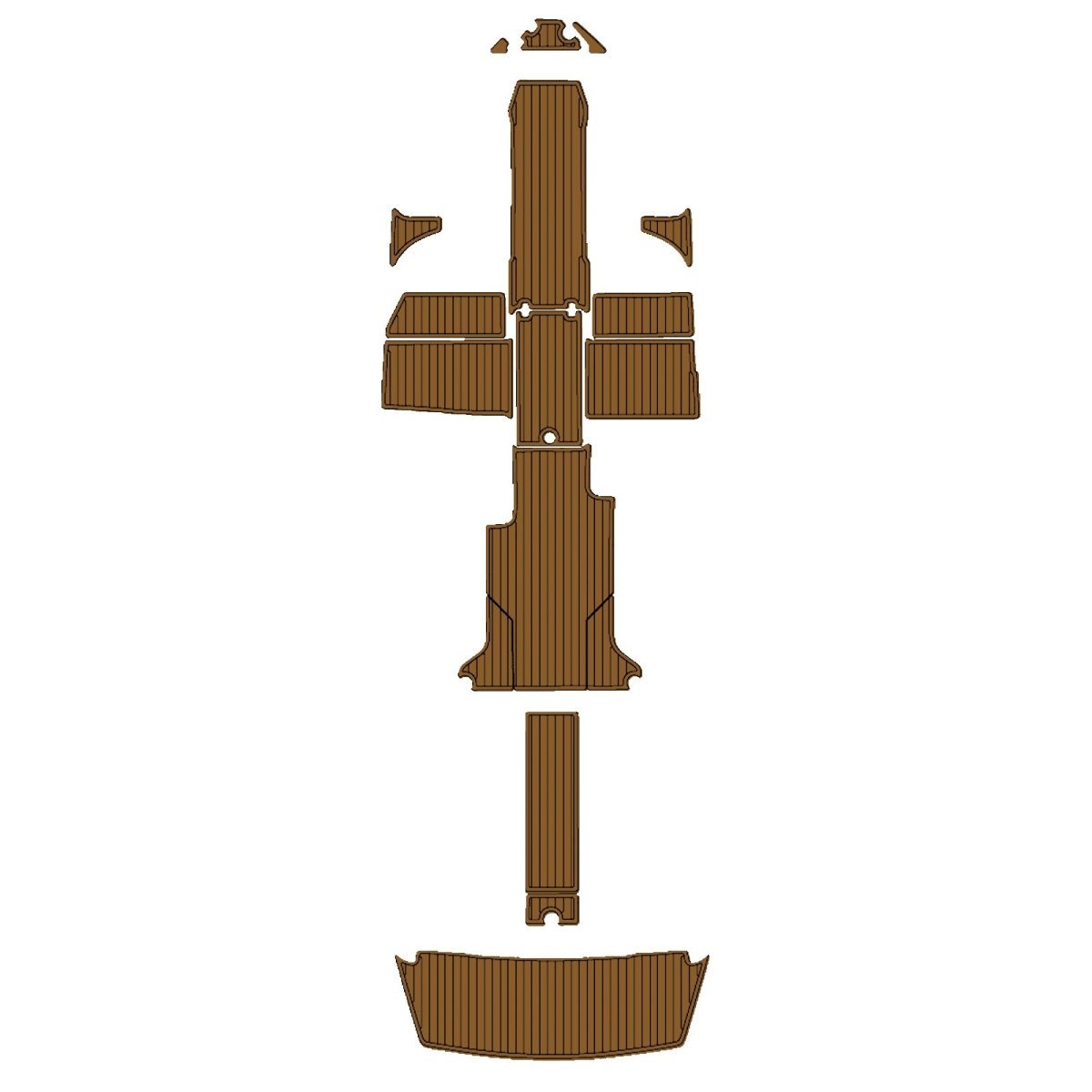 2019 Regal LS4 Surf EVA Foam Faux Teak Boat Deck MatteMarine Flooring Marine Boat Decking Carpet Leaf Yacht Vehicle Pad - HJDECK