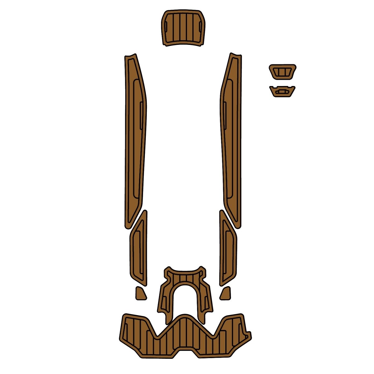 2019 Sea Doo GTX EVA Foam Faux Teak Boat Deck MatteMarine Flooring Marine Boat Decking Carpet Leaf Yacht Vehicle Pad - HJDECK