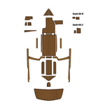 2019 Tige R23 EVA Foam Faux Teak Boat Deck MatteMarine Flooring Marine Boat Decking Carpet Leaf Yacht Vehicle Pad - HJDECK