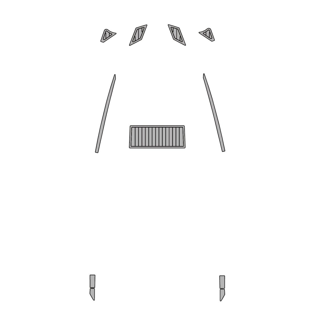 2020-2022 ATX 22 EVA Foam Faux Teak Boat Deck MatteMarine Flooring Marine Boat Decking Carpet Leaf Yacht Vehicle Pad - HJDECK