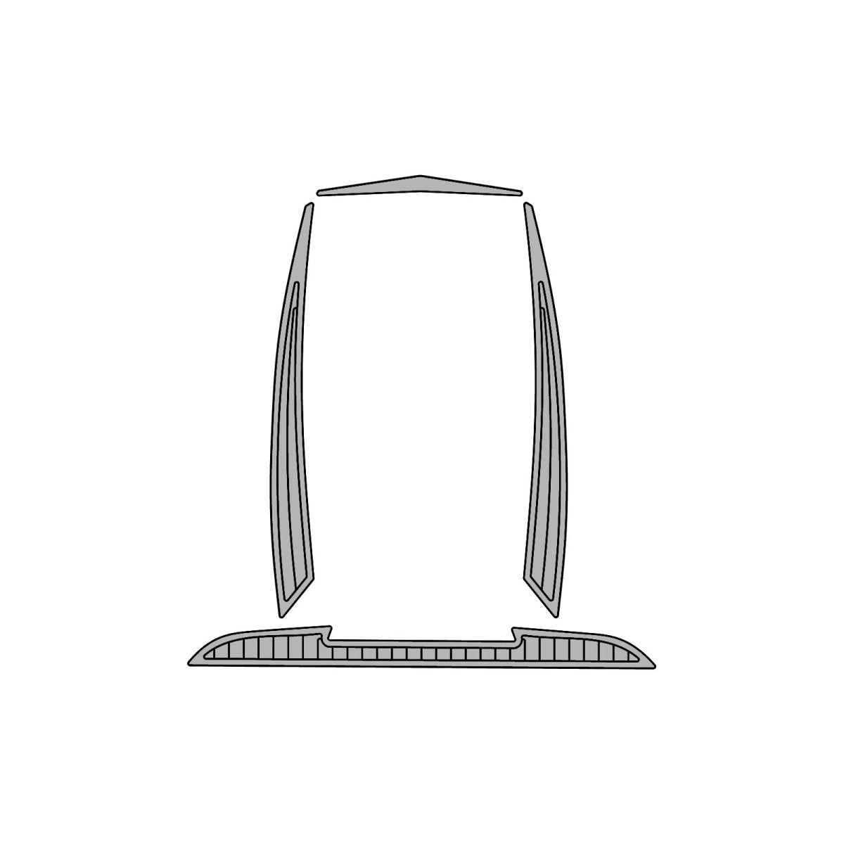 2020 Tige 23ZX EVA Foam Faux Teak Boat Deck MatteMarine Flooring Marine Boat Decking Carpet Leaf Yacht Vehicle Pad - HJDECK