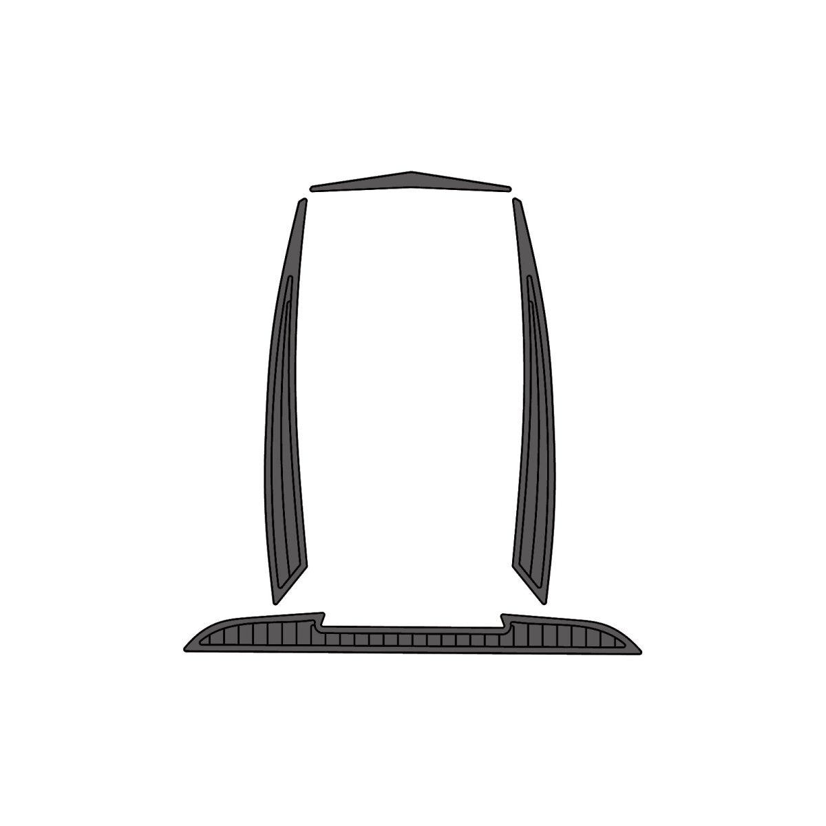 2020 Tige 23ZX EVA Foam Faux Teak Boat Deck MatteMarine Flooring Marine Boat Decking Carpet Leaf Yacht Vehicle Pad - HJDECK