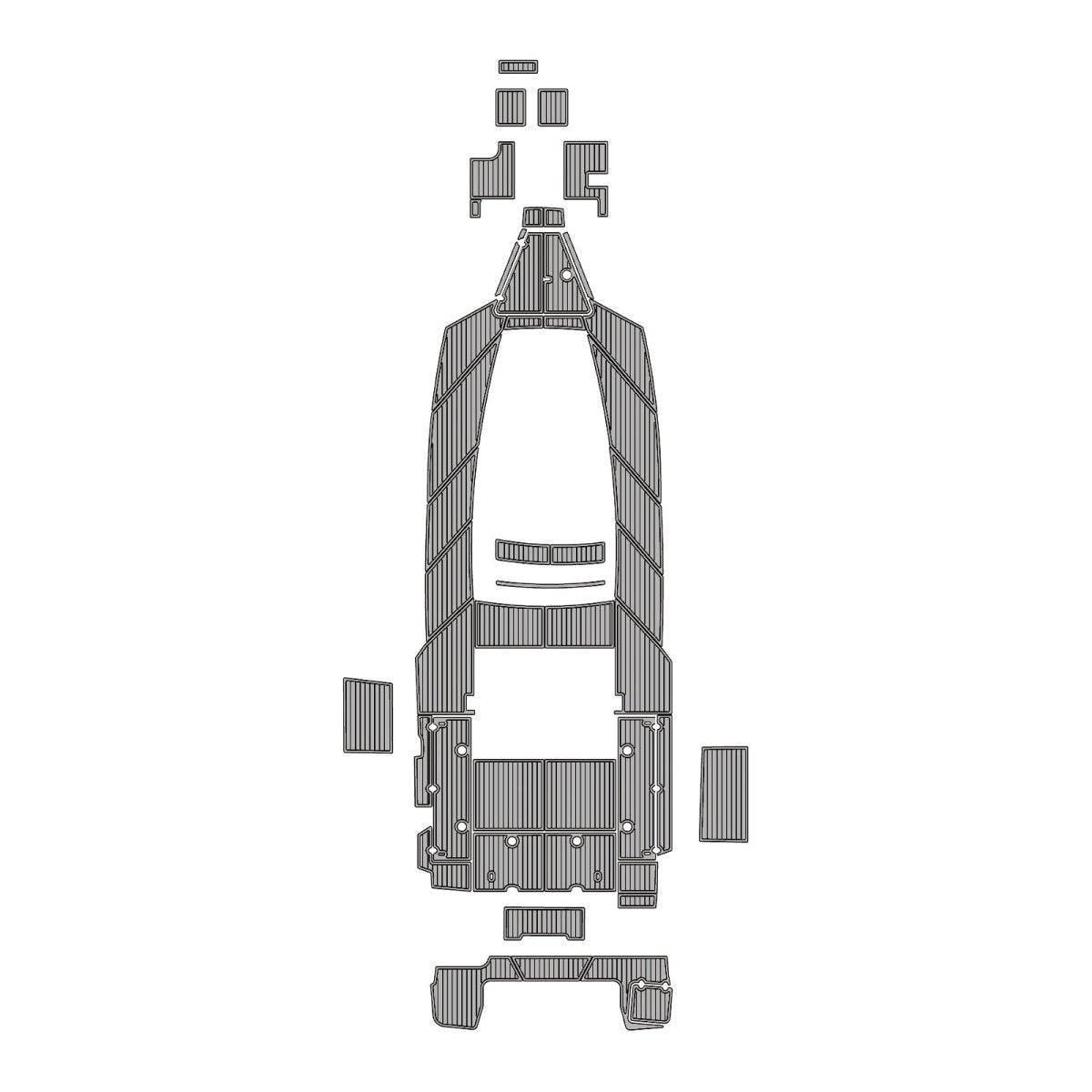 2021 Blackfin 332CC EVA Foam Faux Teak Boat Deck MatteMarine Flooring Marine Boat Decking Carpet Leaf Yacht Vehicle Pad - HJDECK