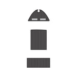 2021 Contender 44 EVA Foam Faux Teak Boat Deck MatteMarine Flooring Marine Boat Decking Carpet Leaf Yacht Vehicle Pad - HJDECK