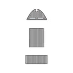 2021 Contender 44 EVA Foam Faux Teak Boat Deck MatteMarine Flooring Marine Boat Decking Carpet Leaf Yacht Vehicle Pad - HJDECK