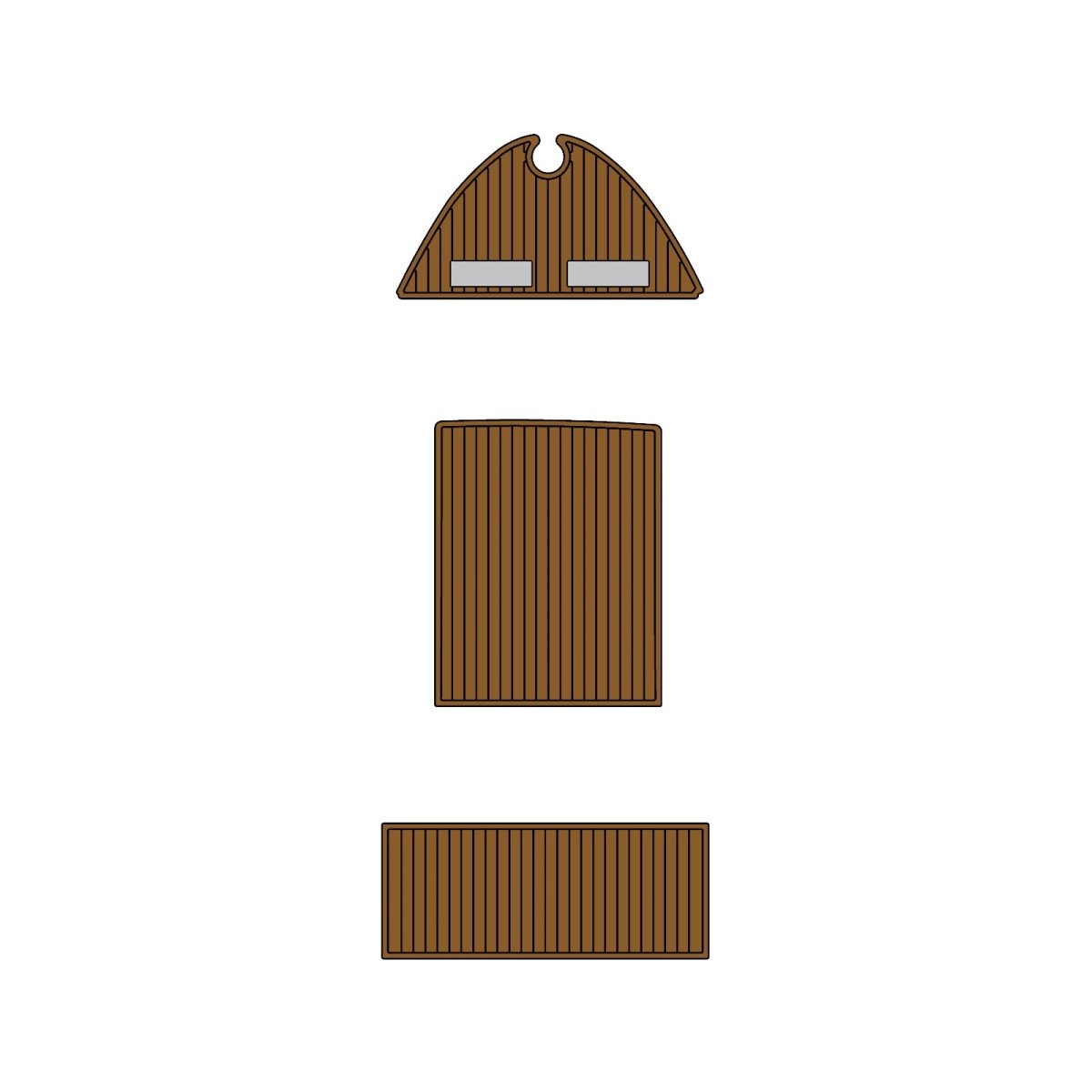 2021 Contender 44 EVA Foam Faux Teak Boat Deck MatteMarine Flooring Marine Boat Decking Carpet Leaf Yacht Vehicle Pad - HJDECK