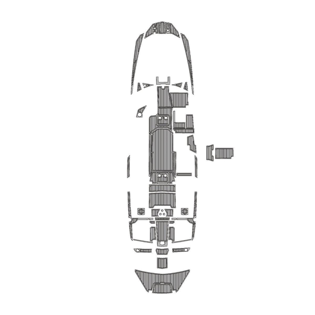 2021 MALIBU M240 EVA Foam Faux Teak Boat Deck MatteMarine Flooring Marine Boat Decking Carpet Leaf Yacht Vehicle Pad - HJDECK