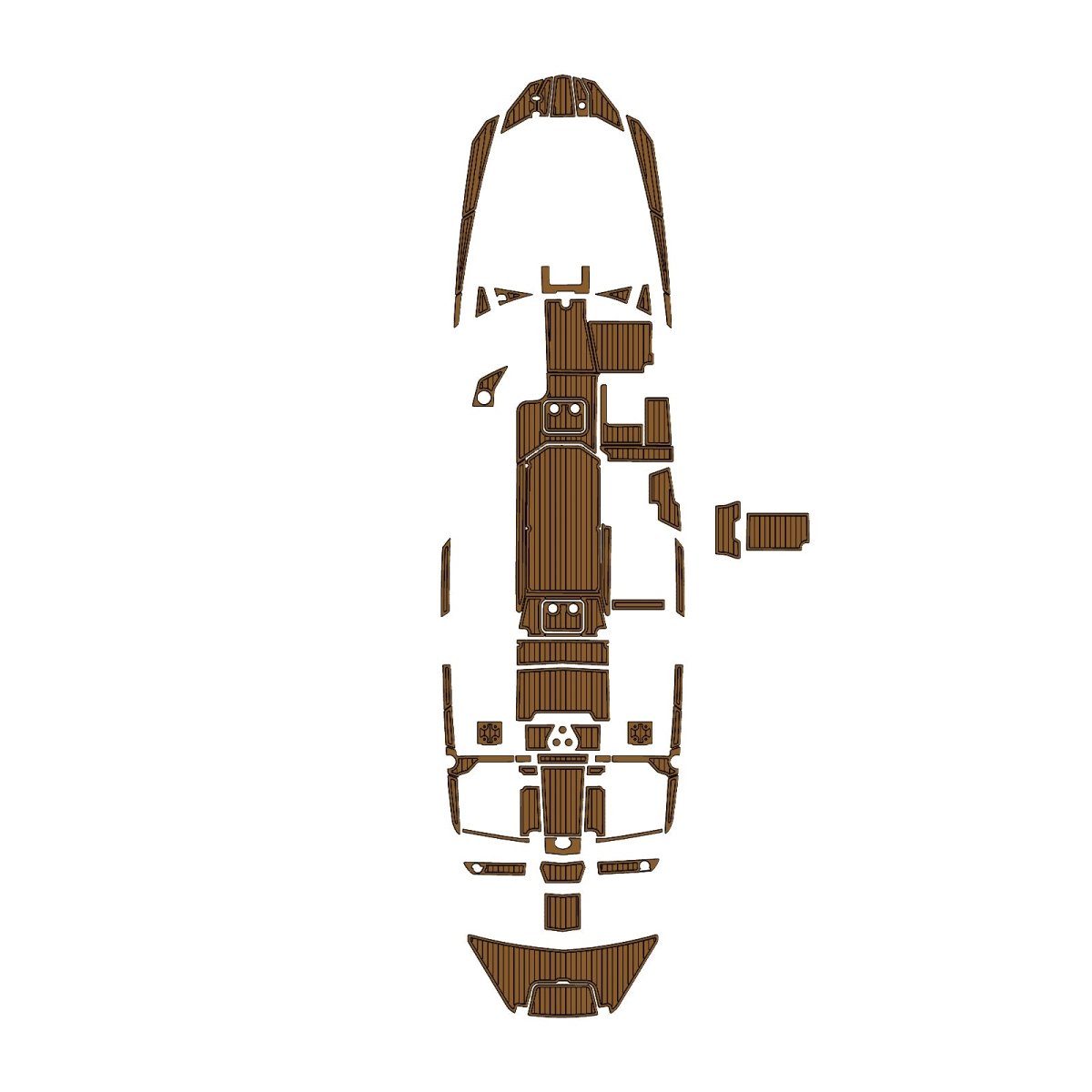 2021 MALIBU M240 EVA Foam Faux Teak Boat Deck MatteMarine Flooring Marine Boat Decking Carpet Leaf Yacht Vehicle Pad - HJDECK