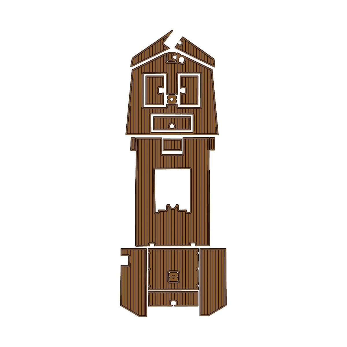 2022 Lowe Roughneck 1860 EVA Foam Faux Teak Boat Deck MatteMarine Flooring Marine Boat Decking Carpet Leaf Yacht Vehicle Pad - HJDECK