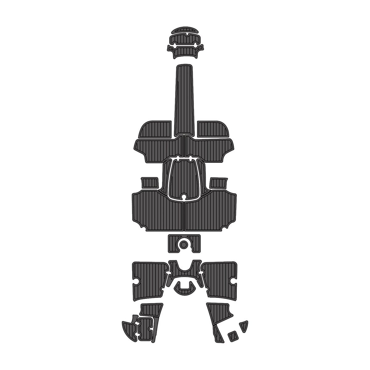 2022 Tahoe 550TS EVA Foam Faux Teak Boat Deck MatteMarine Flooring Marine Boat Decking Carpet Leaf Yacht Vehicle Pad - HJDECK