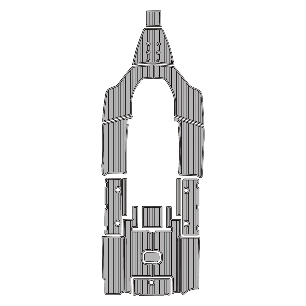 2022 Tidewater 272 CC EVA Foam Faux Teak Boat Deck MatteMarine Flooring Marine Boat Decking Carpet Leaf Yacht Vehicle Pad - HJDECK