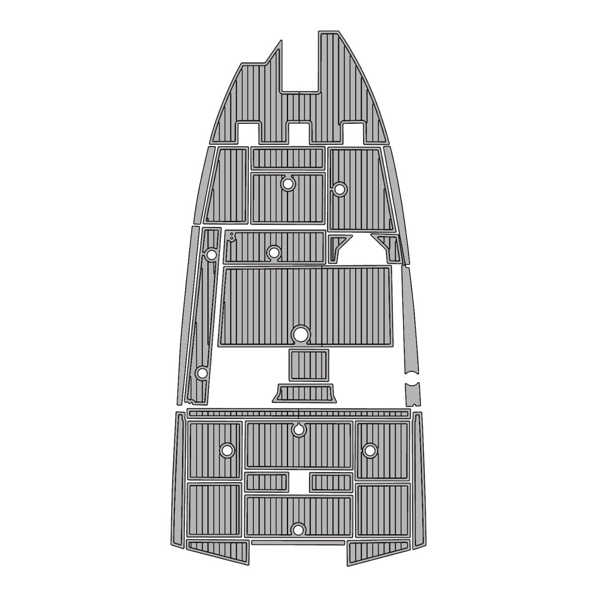 2023 Avid 18XC EVA Foam Faux Teak Boat Deck MatteMarine Flooring Marine Boat Decking Carpet Leaf Yacht Vehicle Pad - HJDECK